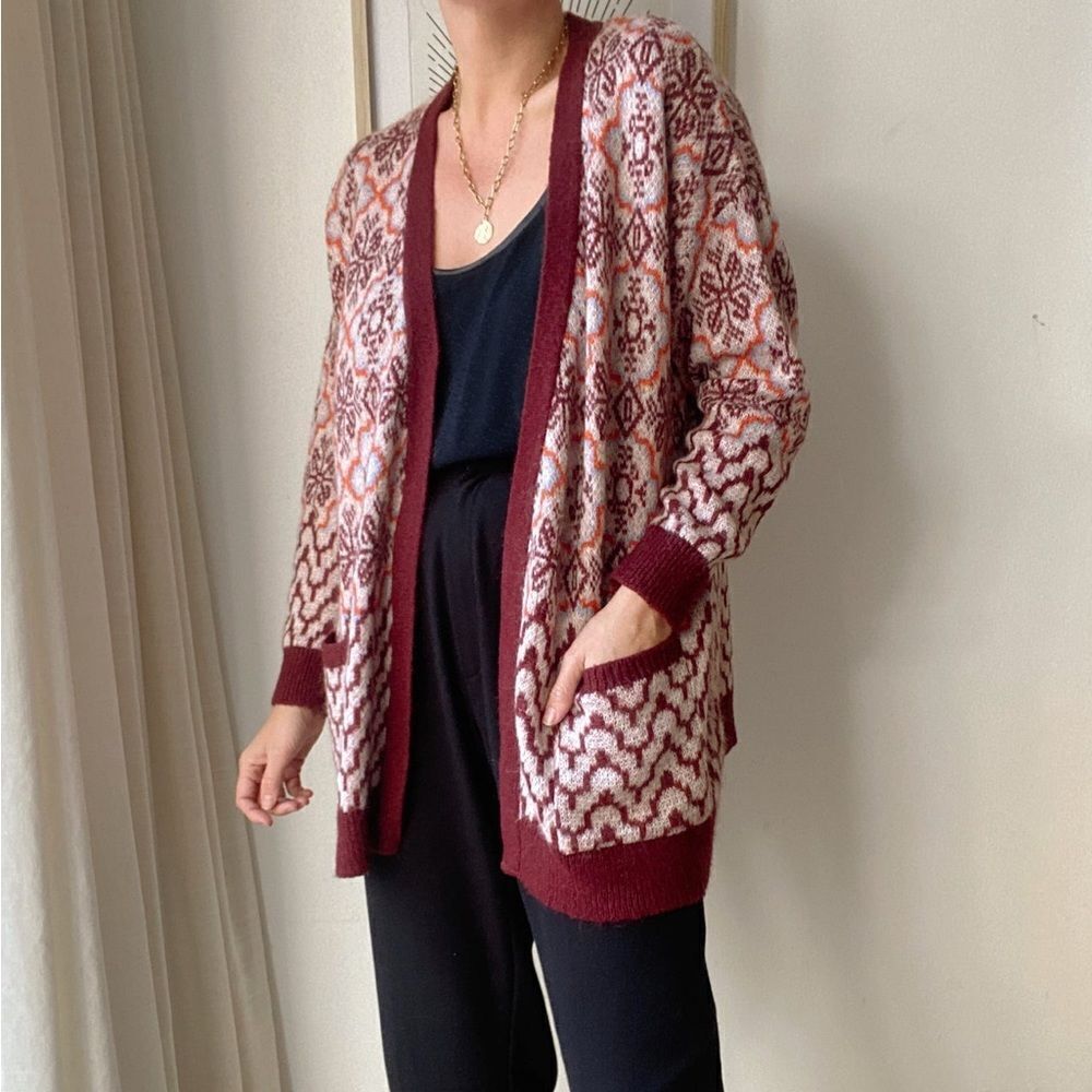 Topshop Patterned Cardigan - Picture 3 of 9